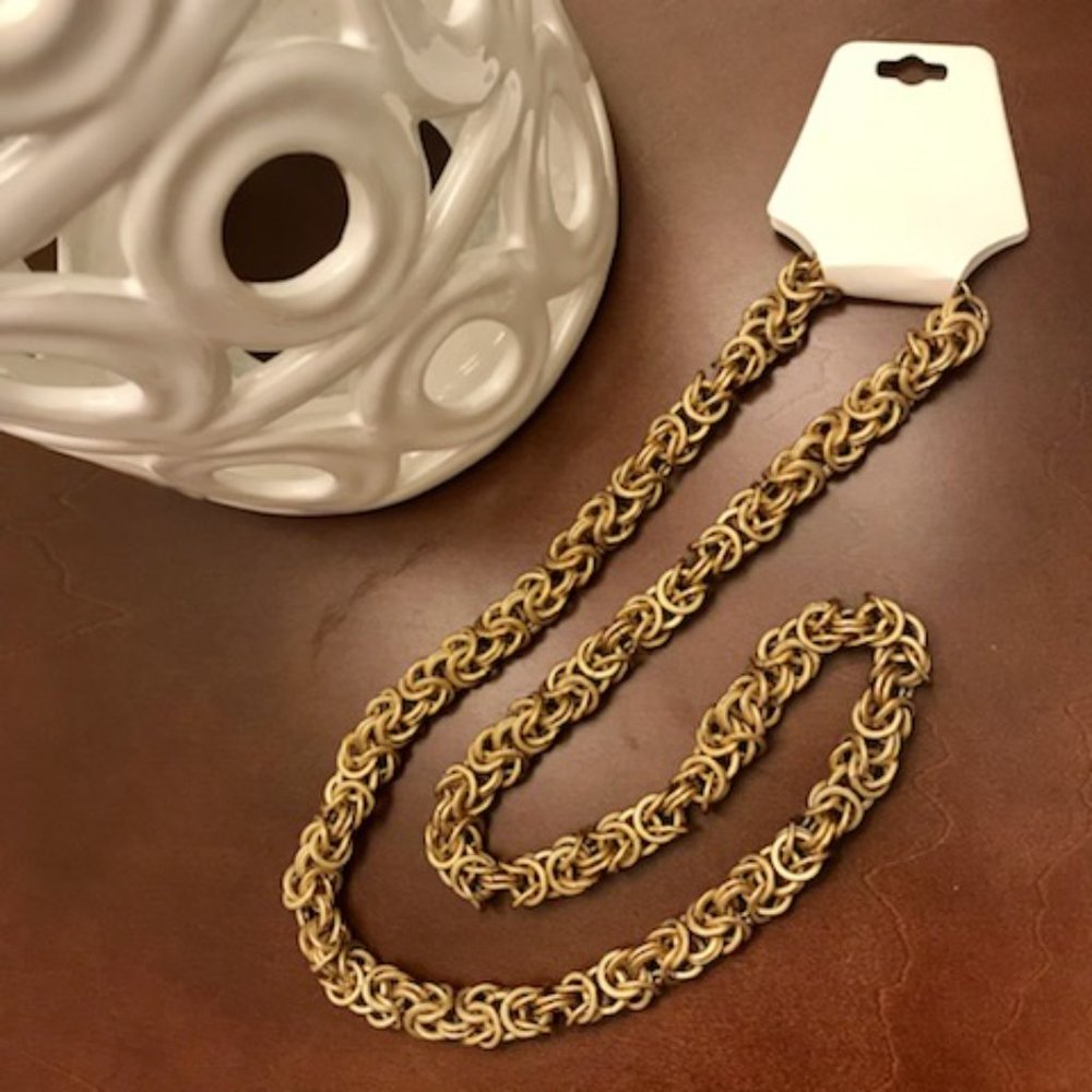 Vintage Byzantine Chain Necklace